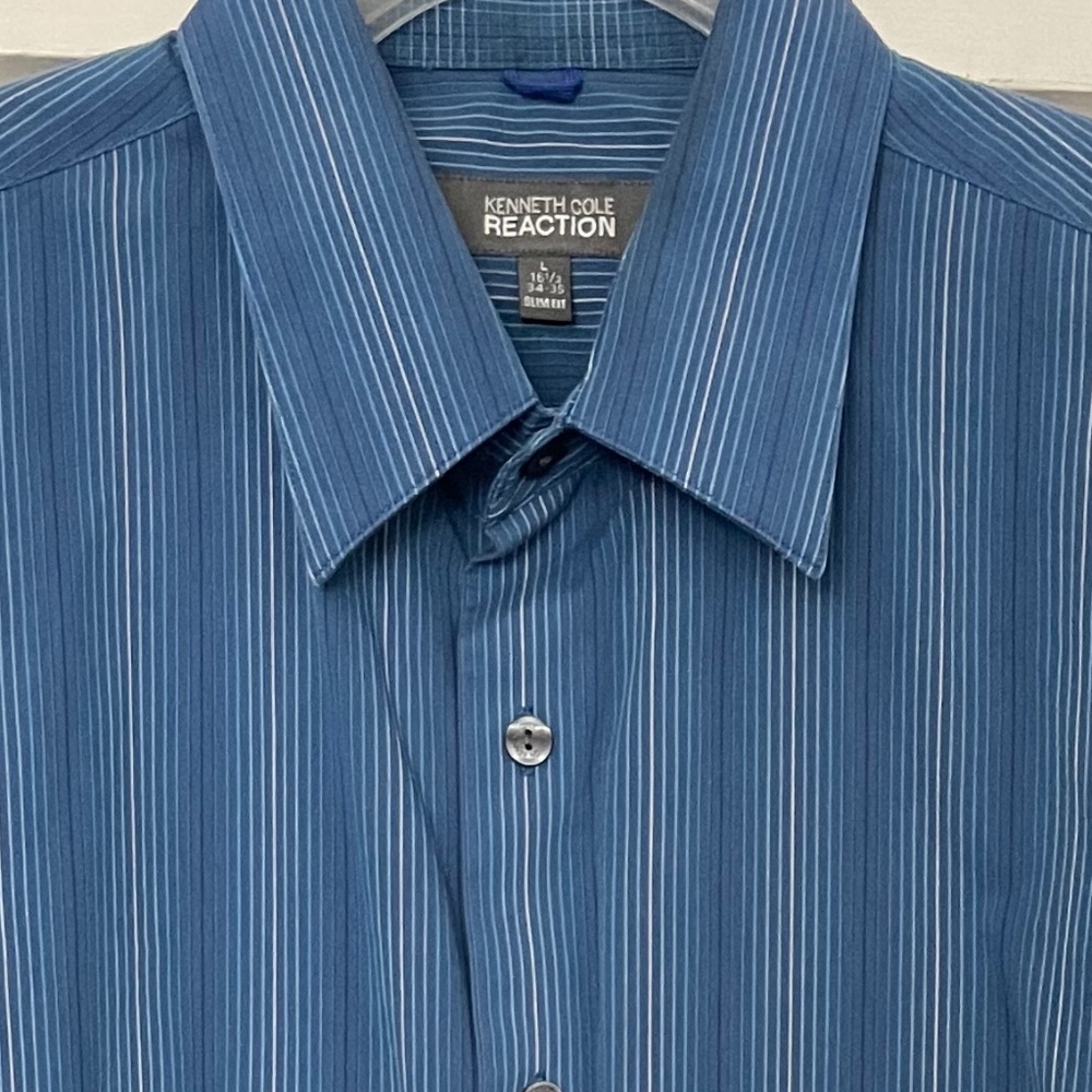 PRICE DROP!  Kenneth Cole Reaction slim fit long sleeve shirt  -  Men's L